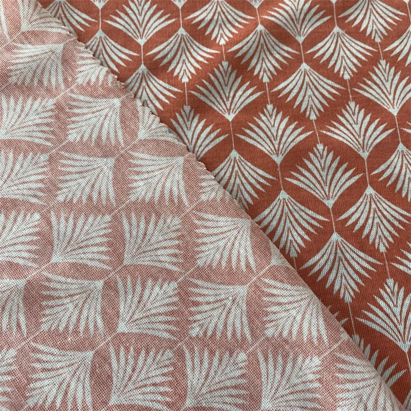 Modern style plain breathable grid printed 100% polyester fabric for woman clothes