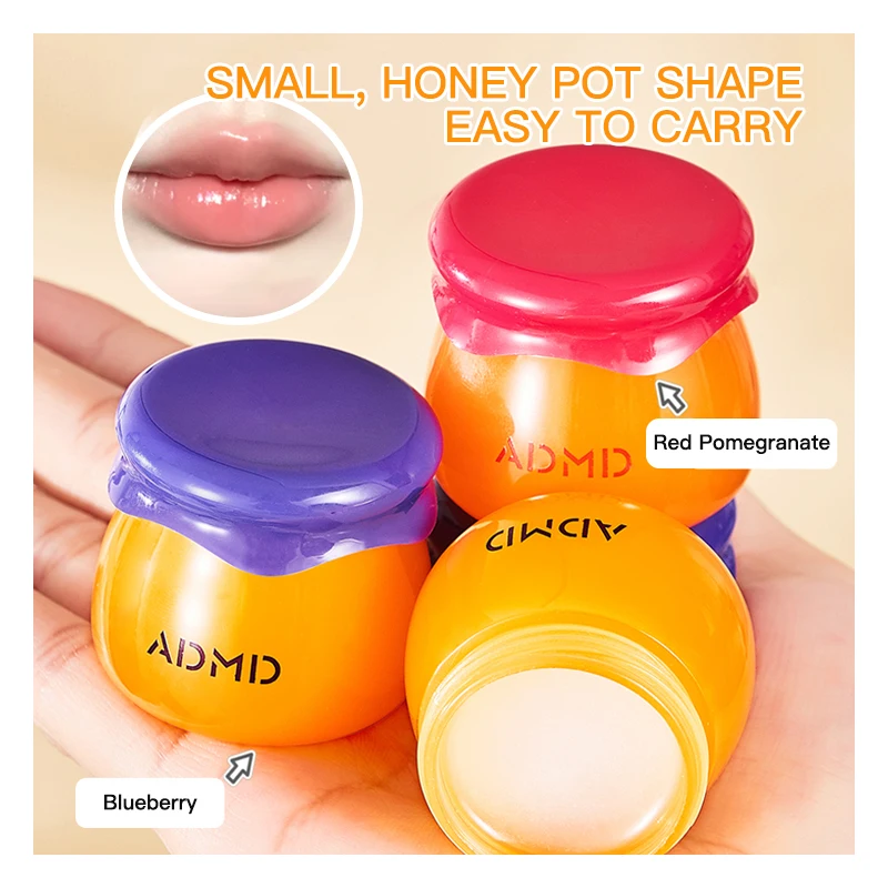 ADMD Lip Mask Nourishing Lip Balm Little Bee Lip Balm Blueberry Flavor