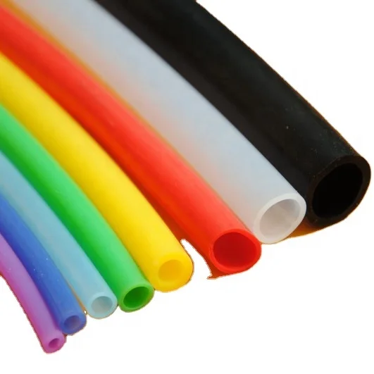 wholesales soft silicone rubber material high quality transparent tubing custom tubes