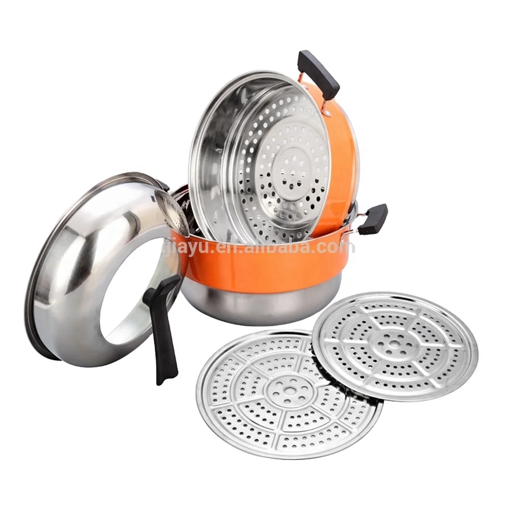 Biryani Cooking Pot With Red Color Electric Food Steamer Pot