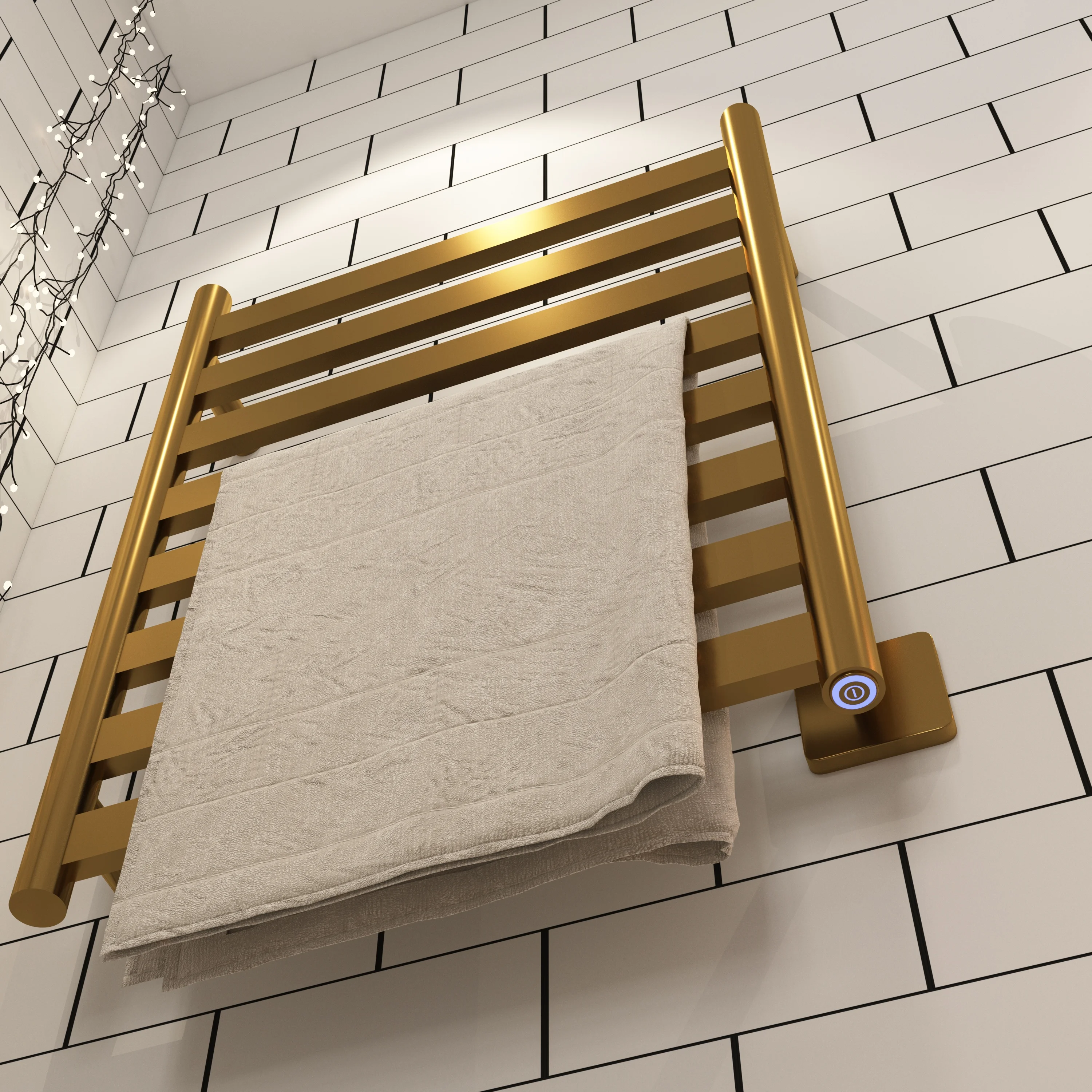 wall-mounted heater towel dryer bathroom electric towel warmer heated towel rack rail from manufacturer