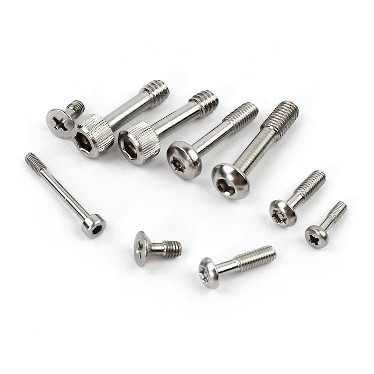 High Strength M4 M6 M5 Knurled Head Captive Screws A4-70 Zinc Plated/Black Oxide Finish shoulder captive screw