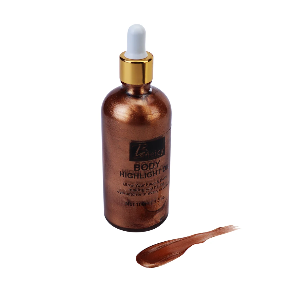 Hot organic skin care multi-colored skin oil scented cosmetics sparkling shimmering moisturizing body oil