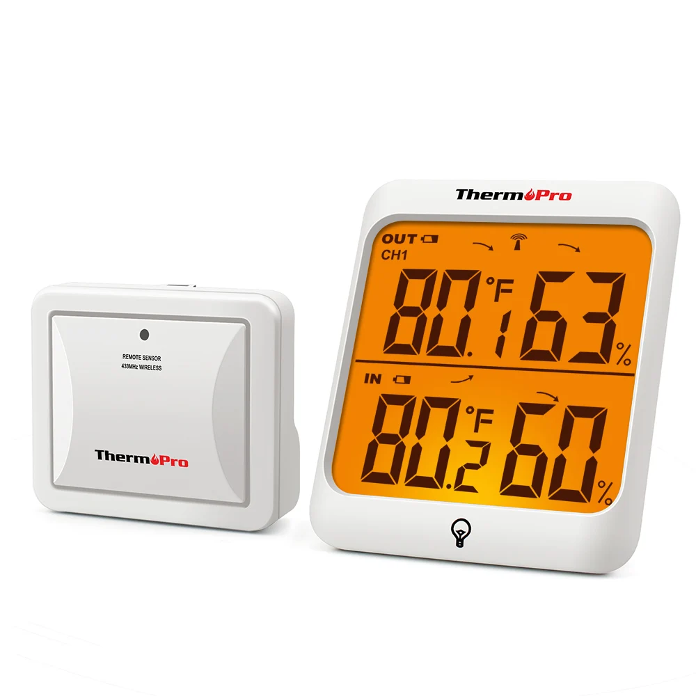 
Thermopro TP63A 433MHz Wireless Accurate Room Thermometer Weather Station 