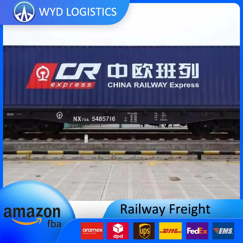 Door to Door Delivery Service Tax Free FBA Fast Railway Train Shipping Freight Forwarder 1688 agent