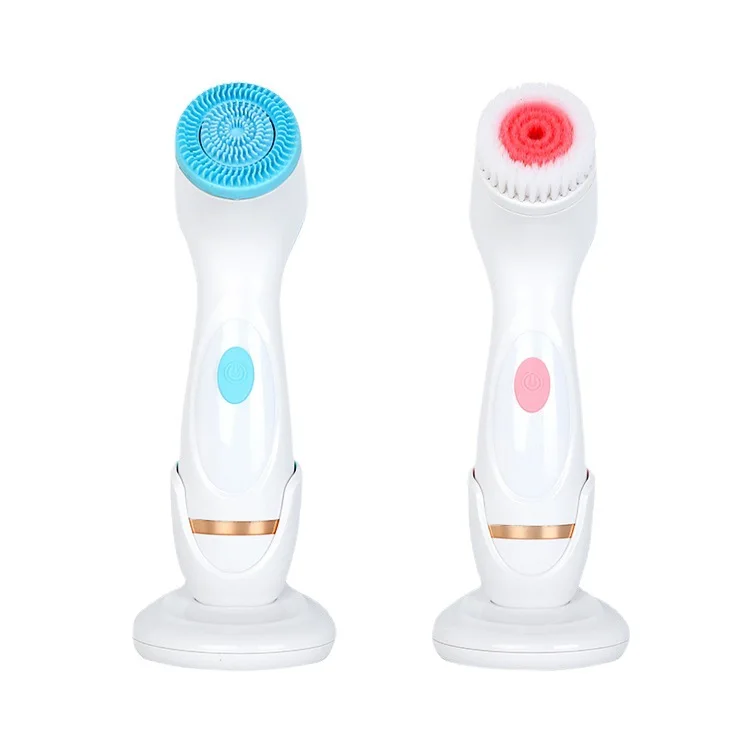 3 IN 1 Face Cleaning Brush For Deep Cleansing  IPX7 Waterproof Electric Silicone Facial Cleaner Face Skin Cleaner