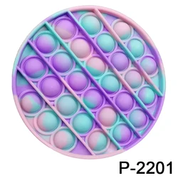 100Pcs Christmas Squeeze Stress Relief Fidget Toys For Kids Silicone Bubble Fidgeted Popper Sensory Push Pops Fidgeting Toy