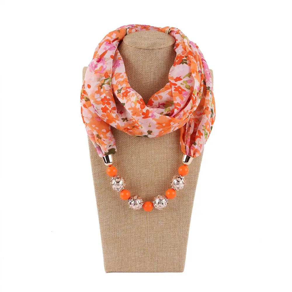 fashion pattern printed necklace scarf hijab