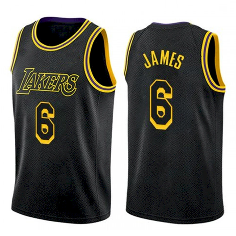 Высококачественные мужские майки для баскетбола в стиле Лос-Анджелеса, новинка 2021-2022, майка Laker #6 Джеймс, спортивная одежда King