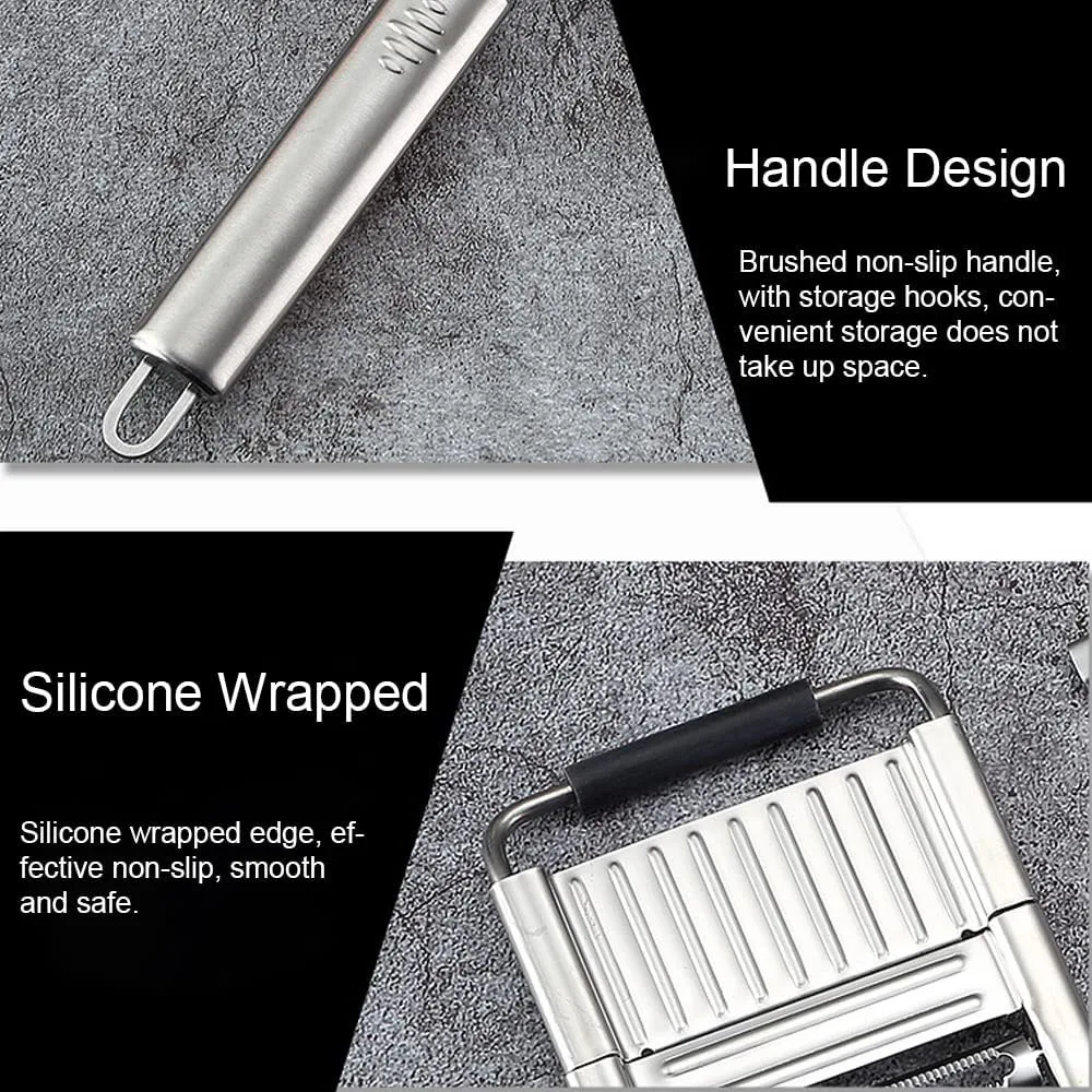 4 in1 Vegetable Slicer Kitchen Accessories Stainless Steel Zester Grater with Handle