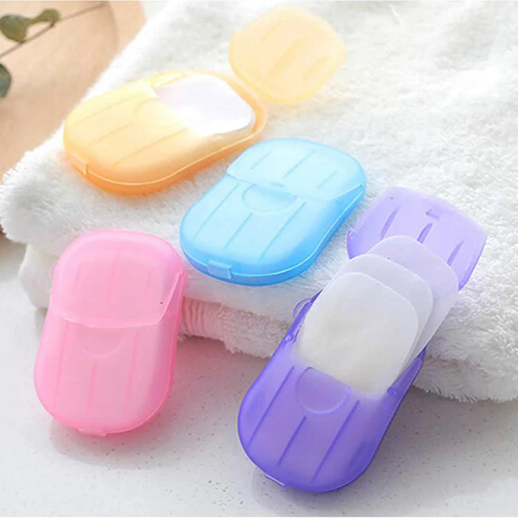 
Eco Friendly Travel Supplies Portable Pocket Soap Paper Mini Washing Paper Soap of Disposable 