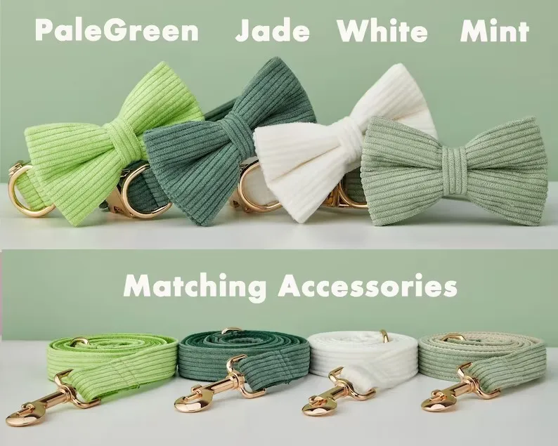 Wholesale Personalized Premium Durable Corduroy Dog Collar Metal Buckle Dog Luminous Collar for Dogs