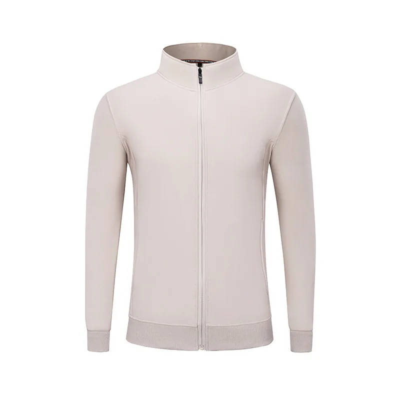 2022 New OEM wholesale stand collar zipper sweater 500 gsm hoodie high-quality Long sleeve Plush fitness hoodies