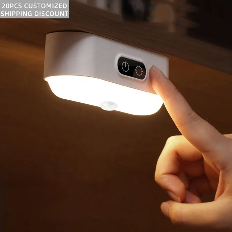 Usb Charging Human Body Induction Night Light Led Punch-Free Fill Light Student Dormitory Reading Eye Protection Table Lamp Gift