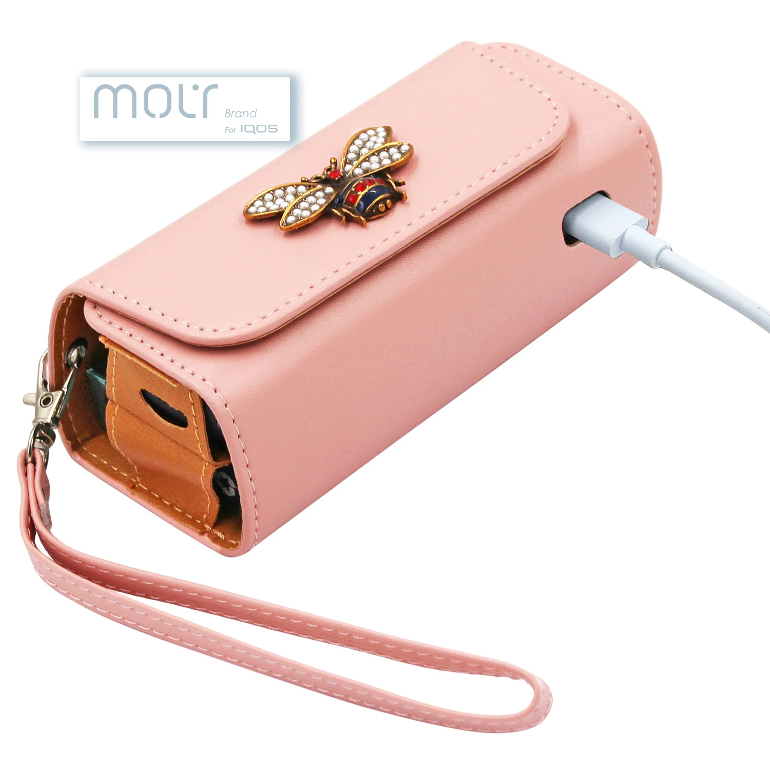 Molytech 2022 Heat Not Burn Device Iqo Pu Leather 3.0 Duo Cover I031 Iqo Case Electronics Cigarette Vape Accessories For Iqo