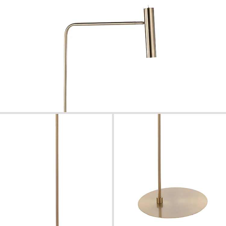 Modern Metal Decoration Contemporary Gold LED Adjustable Design Floor Lamp for Living Room