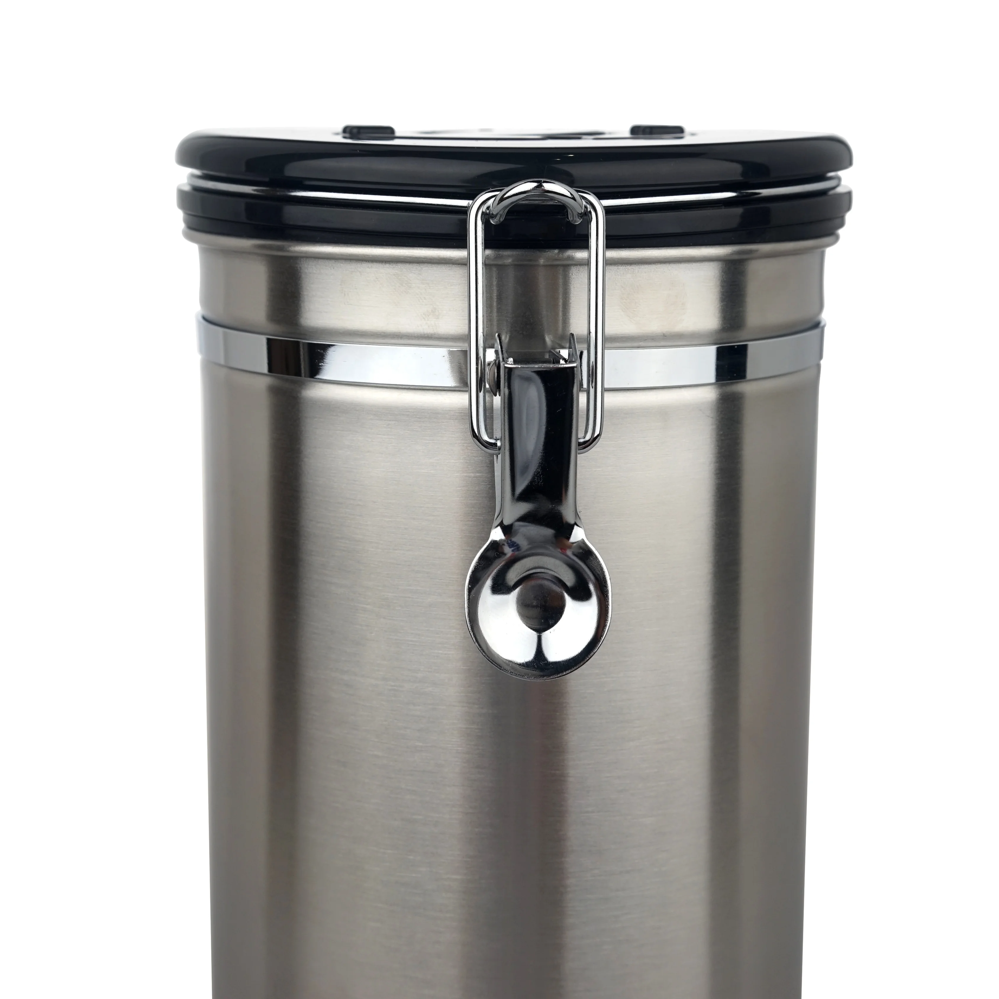 1.6L  Stainless Steel airtight food Jar Coffee Container Canister Bean Seal Pot