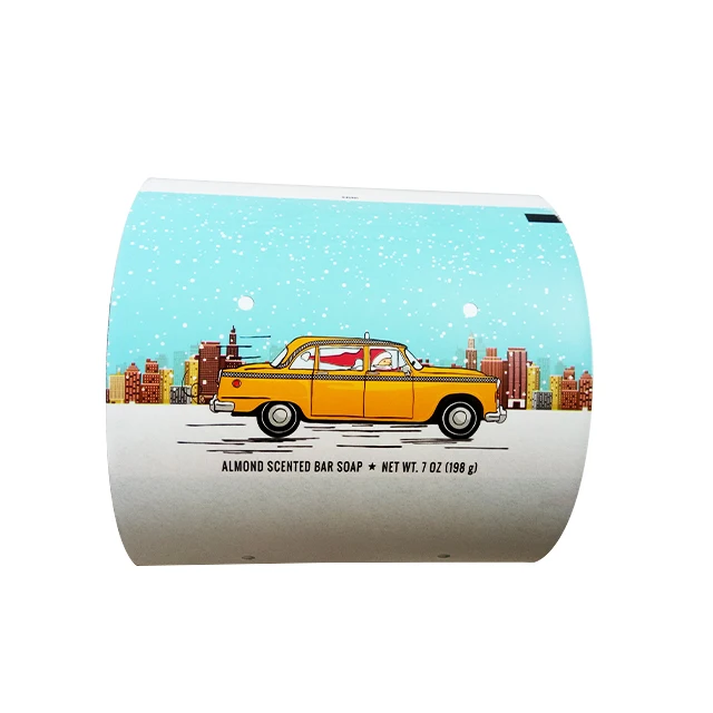 Customized Printing PE Coated Kraft Wrapping Paper Rolls for Bar Soap Wrapper