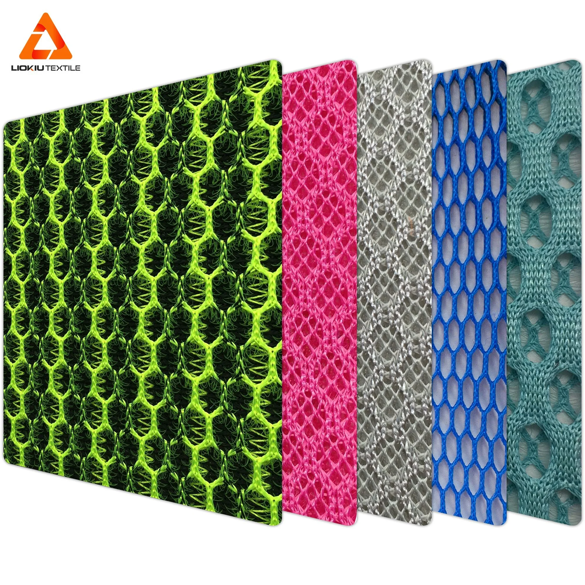 Оптовая продажа, трикотажная сетчатая ткань, усиленная сетка 3D, птичий глаз, толстая воздушная сетка для офисного кресла, дивана, матраса, 100% полиэстер, 75D