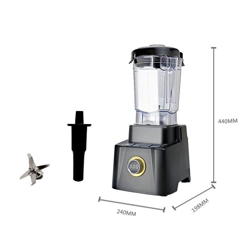 Коммерческий бытовой кухонный Профессиональный высокоскоростной мощный блендер для смузи 2 л соковыжималка и кухонный комбайн измельчитель
