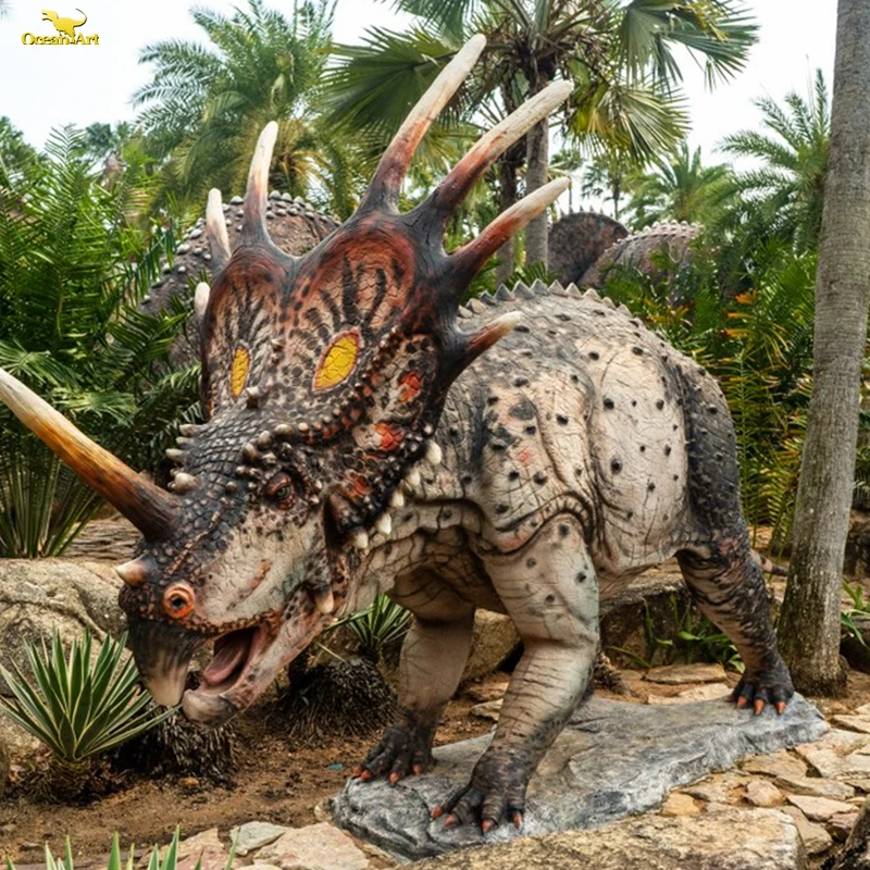 Handmade Realistic 3D Life-size Simulation Animatronic Dinosaur For Theme Park