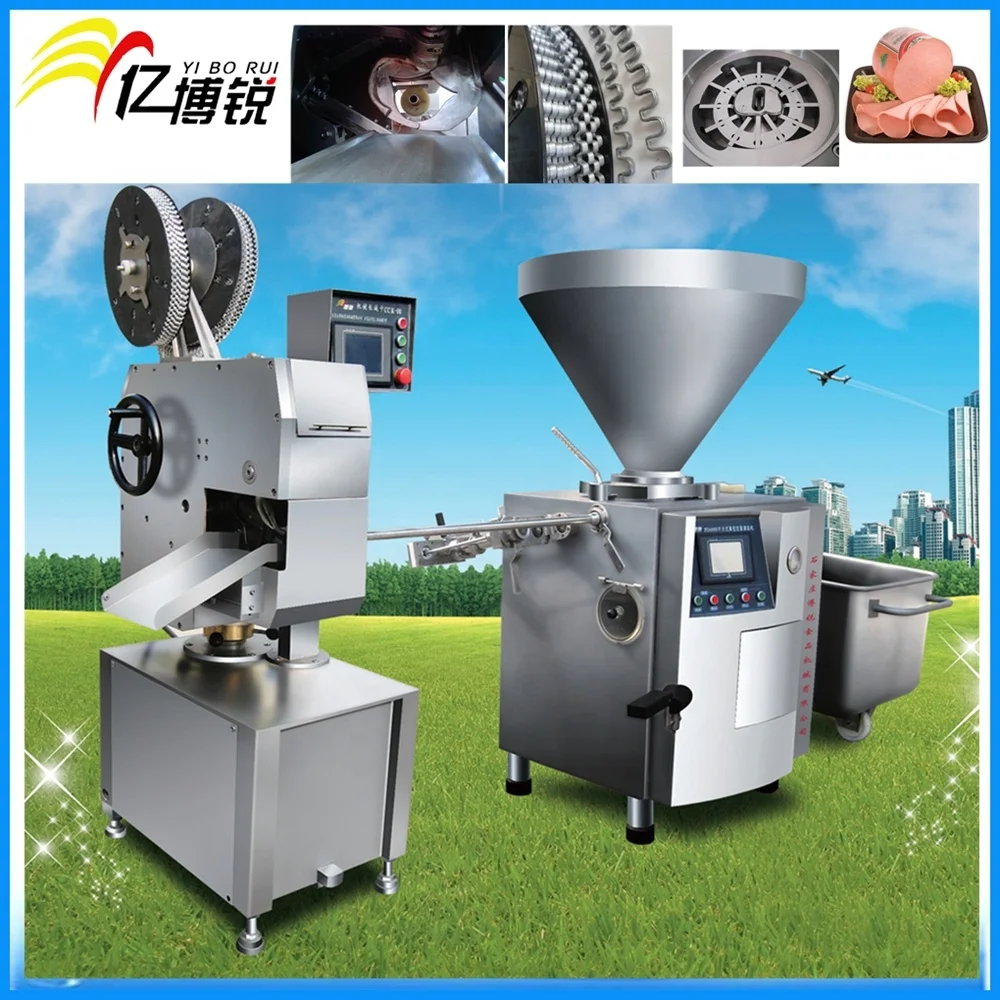 Best-Selling Electric--mechanical Double-clip (great wall) Sausage Ham Filling Clipping making Machine for sale
