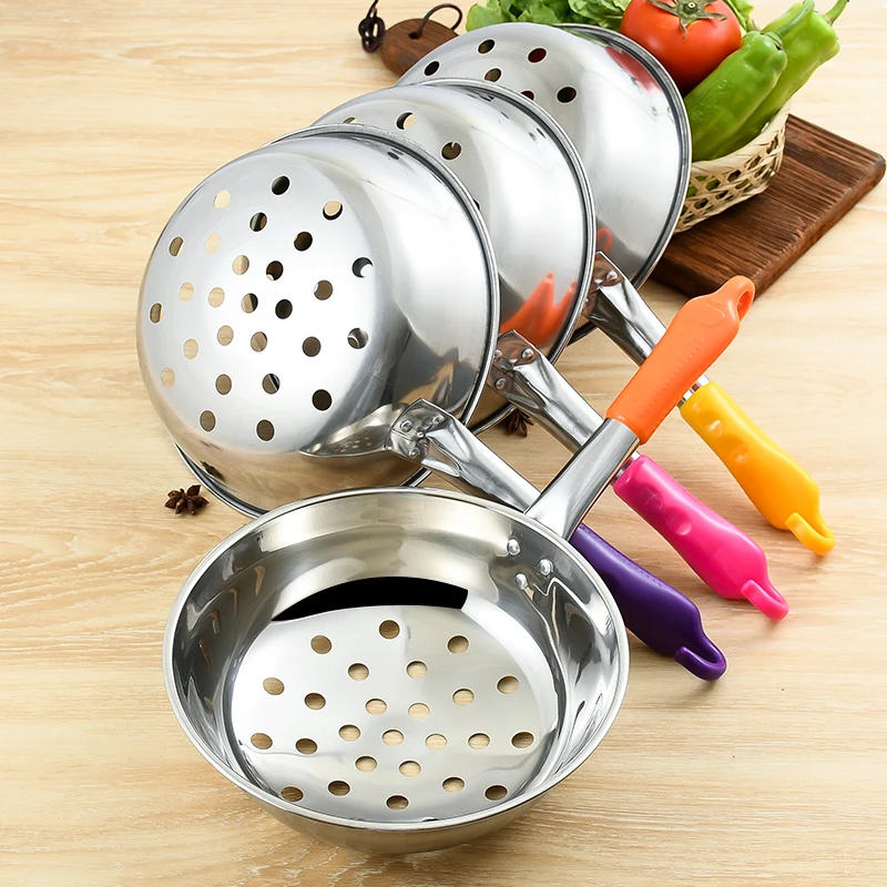 Kitchen Colander Stainless Steel Seafood Meat Noodles Big Large Colored Colanders Strainers