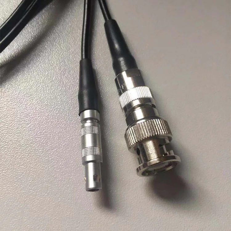 Ultrasonic flaw detector probe cable LEMO-00 and BNC