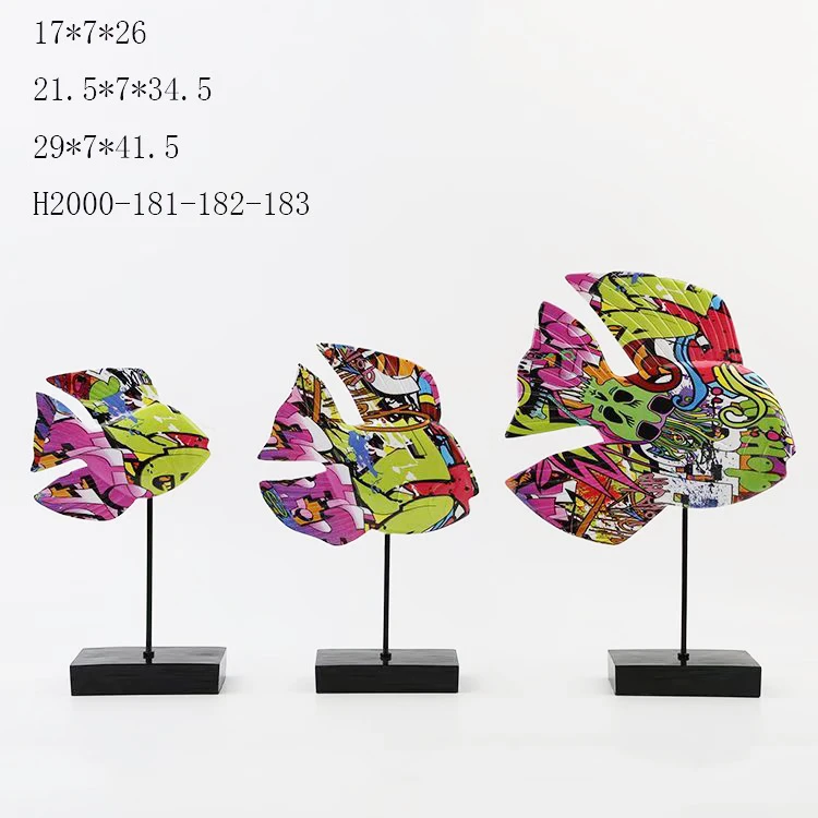 H Home decoration animal ornaments colorful artifacts bull statues resin animal figurines sculpture