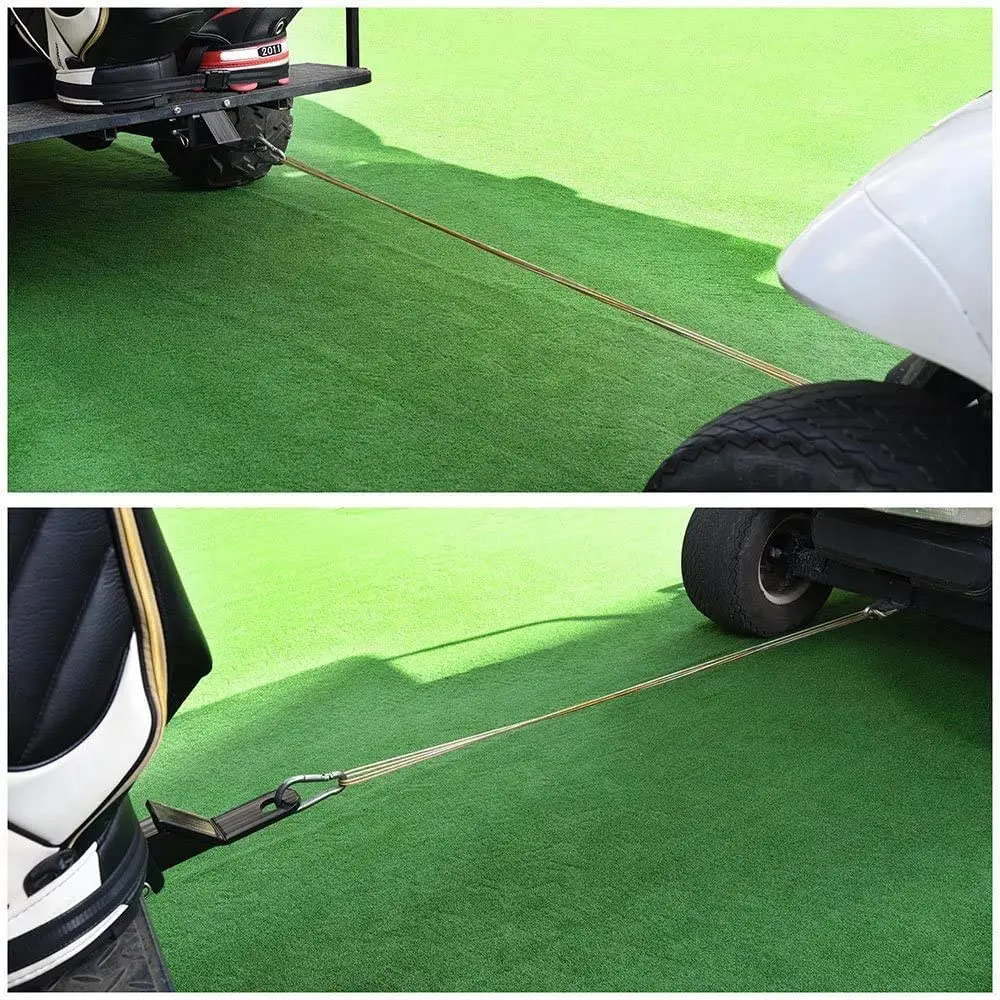 Golf Cart Rear Seat Trailer Hitch with Receiver Fit for Footrest-Club Car,EZGO,Yamaha