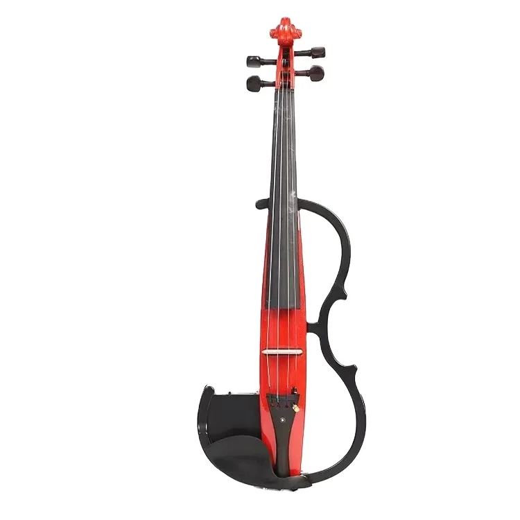 Amazon Hot Selling Ebony Bow Viola Light Case Red Colored Violins Electronic Violin