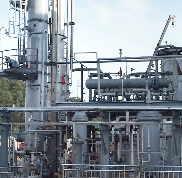 Custom desulfurization plant of natural gas Natural gas desulfurization skid from Chinese factory