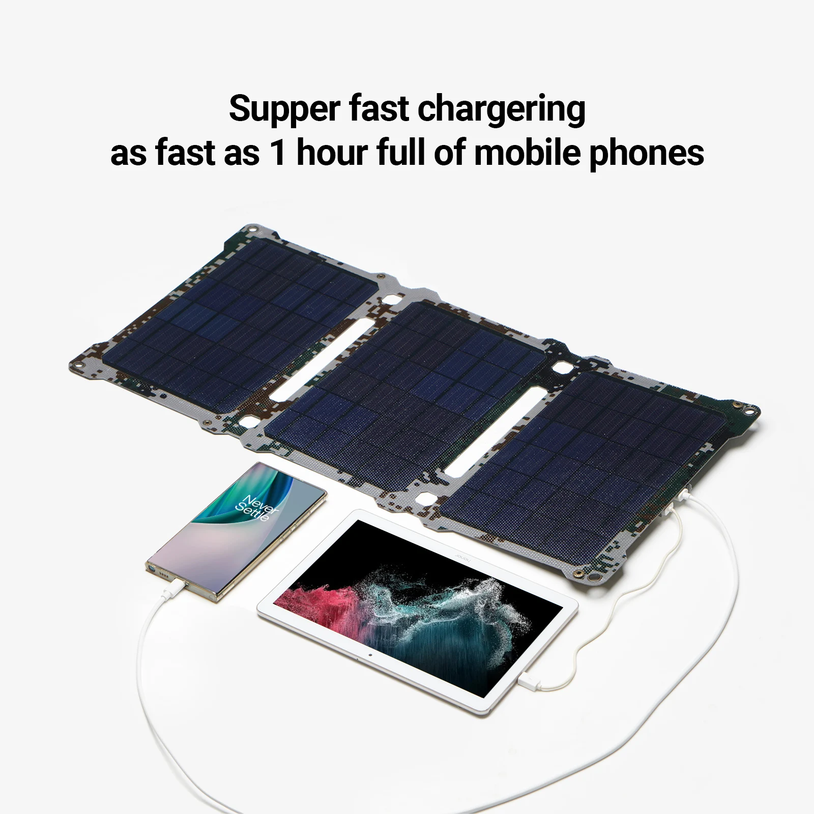 ETFE 5V 28W 21W Solar Panel Portable etfe folded Solar Charger 2-Port USB for Charging USB Devices -iPhone Android GoPro