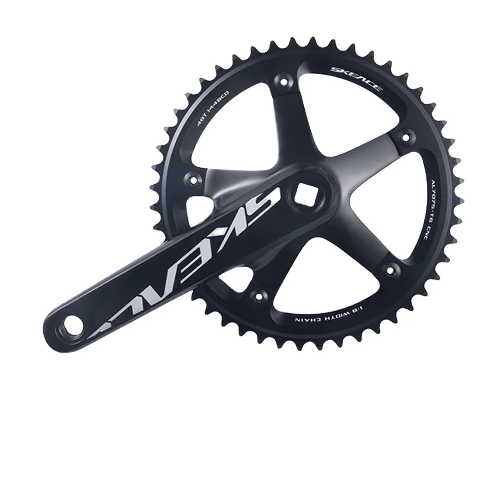 bike crank 48T 49T fixed cog road cycling chainwheel  144BCD factory supply bicycle cranset