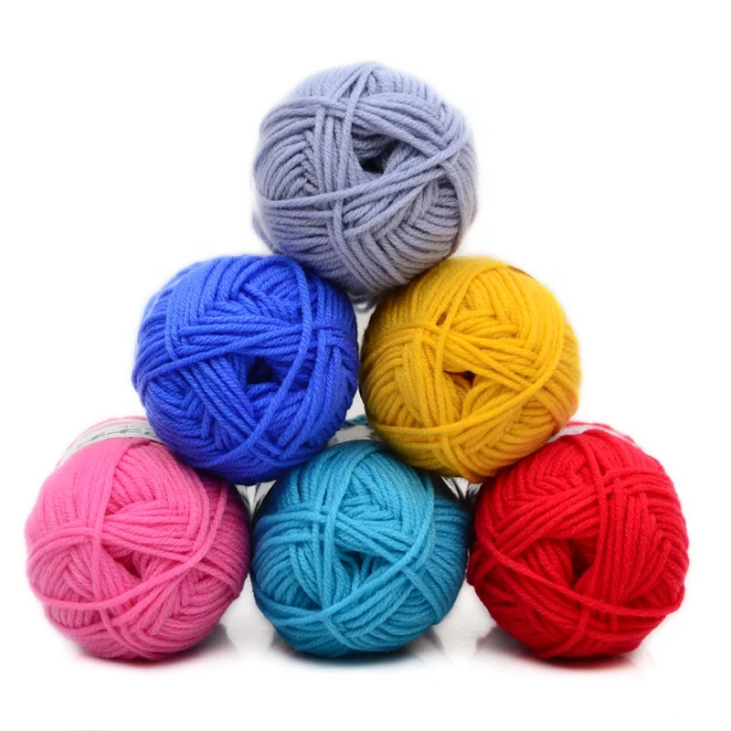 4 ply milk cotton yarn or baby yarn is a kind of soft yarn that hand knitting clothes for babies