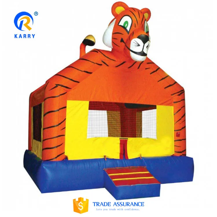 Karry Funny Inflatable Bounce Bouncy Castle Inflatable tiger Castle Bouncy Jumping Bouncer Tiger Bouncy Castle Bounce House