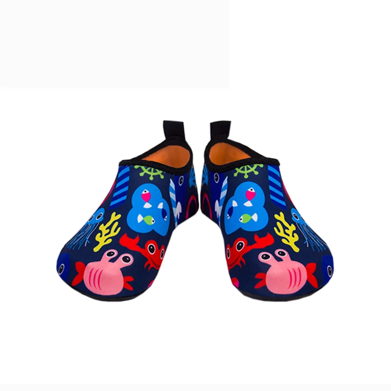Детские пляжные туфли для купания, Нескользящие быстросохнущие акваноски для девочек и мальчиков, обувь для купания и прогулок, для малышей