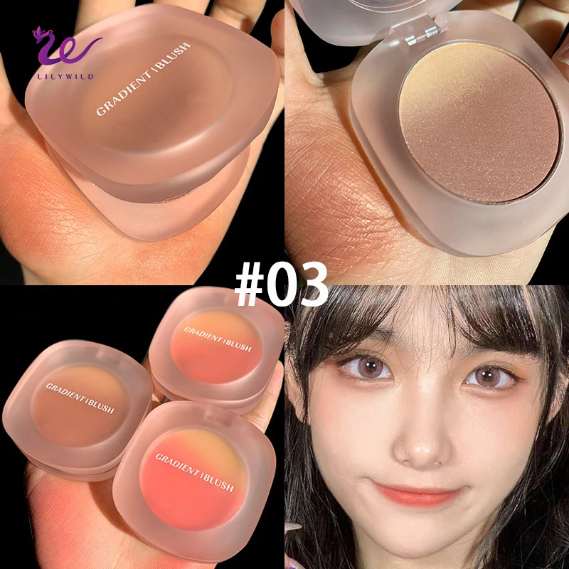 Lilywild Cruelty Free Luxury Gradient Wholesale Makeup Pigment Custom Logo Makeup Vegan Powder Blush