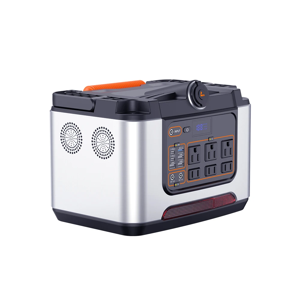 Large Capacity 648WH 700wh Portable Power Station 700W Fashion AC Powered by 220V/110V 22V 29.2Ah Solar Generator