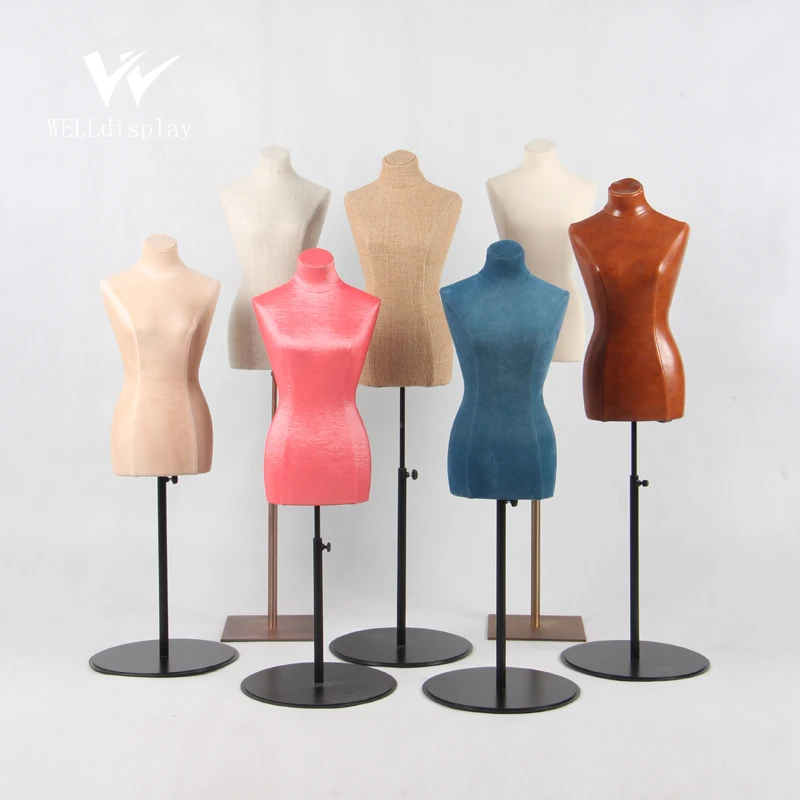fashion cotton covered mini bust neckform mannequin for jewelry display