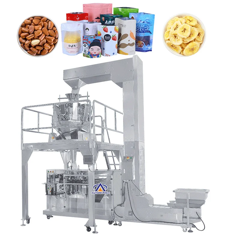 Autompack Factory Premade Zipper Pouch Packing Beans Coffee Rice Granule Chips Doypack Packing Machine