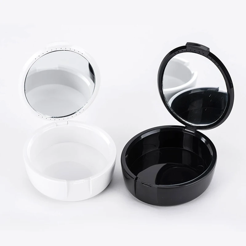 Dental Prosthesis Retainer Case Denture Box With Mirror