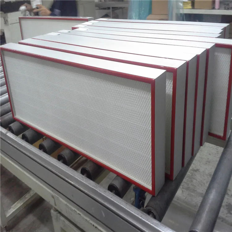 Industrial HVAC Air Filters 0.3 Micron 99.99% Laminar Flow GMP H11 H12 H13 H14 Antibacterial Return Air Filter