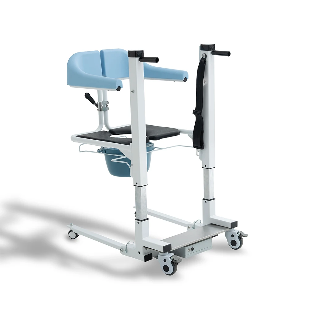 wheelchair patient lift transfer chair with wheel wireless remote control foldable transfer lift chair