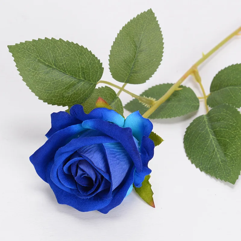 Wholesale Artificial Flowers Royal Blue Roses with Stem Led Artificial Rose Flower Artificial Flower Hanging Rose