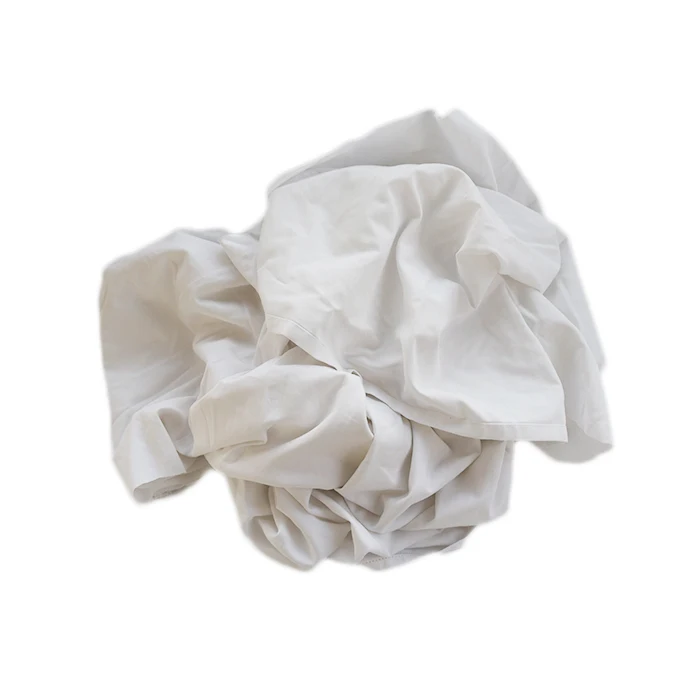 25kg bag of rags textile waste cleaning rags white bed sheet cotton rags for marine use