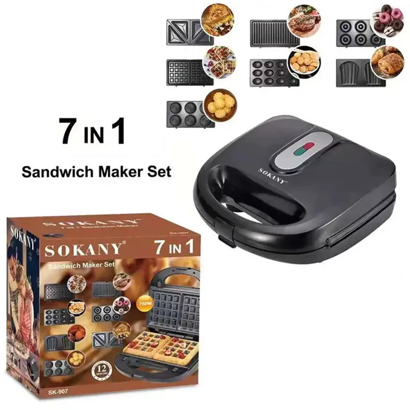 microwave toasted sandwich maker 4 slice breakfast waffle plates 7 in 1 sandwich maker pan