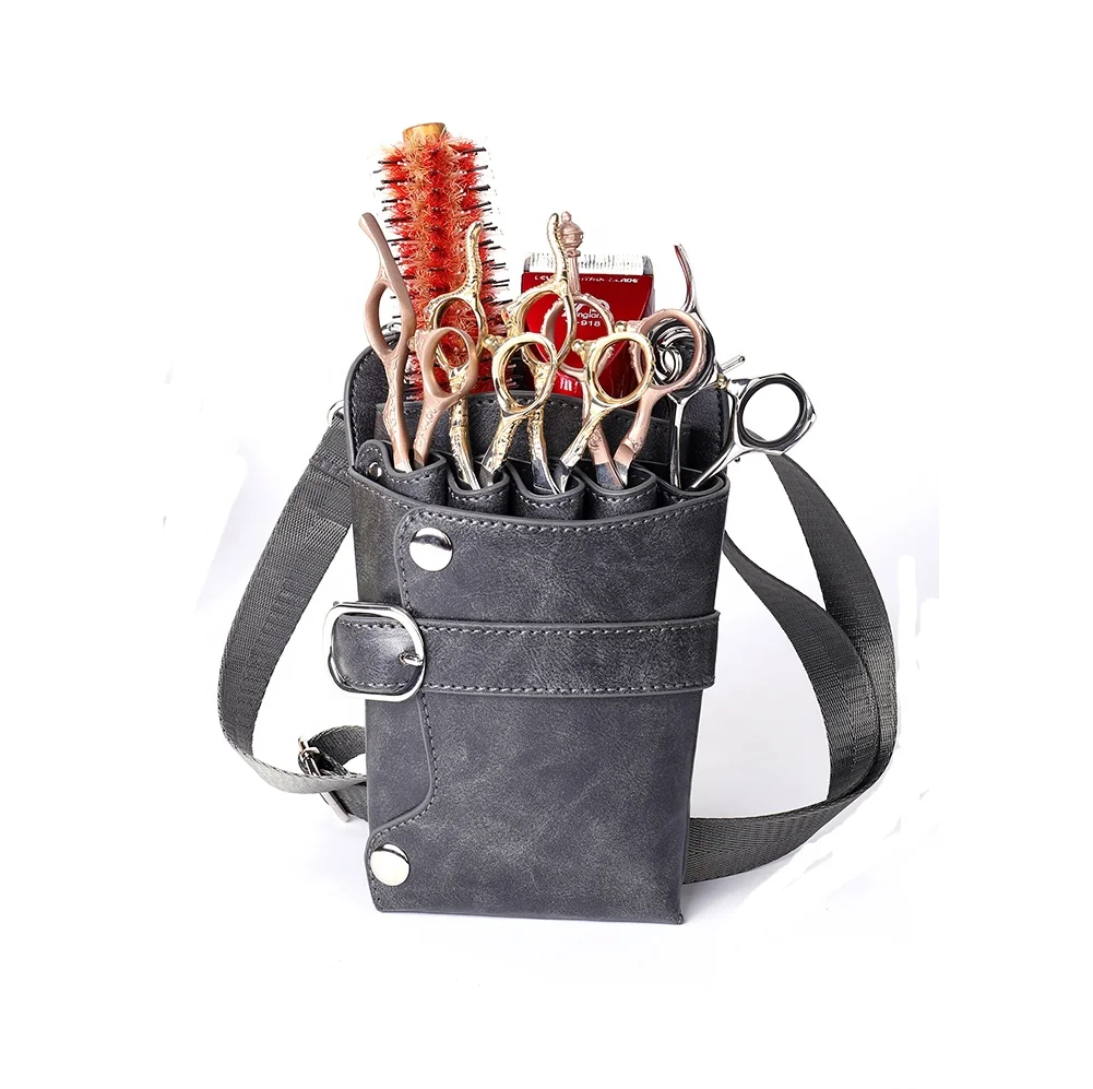Personalized Black Barber Saloon Hairdressing Scissor and Comb Holster Waist Pouch Bag Scissors Holster