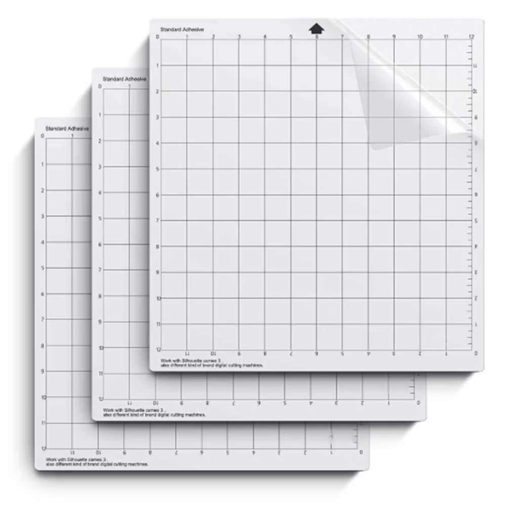 Silhouette Cameo 3/2/1 Cut Mats Replacement 12x12 inch,3pcs/pack Standardgrip Cutting Mat