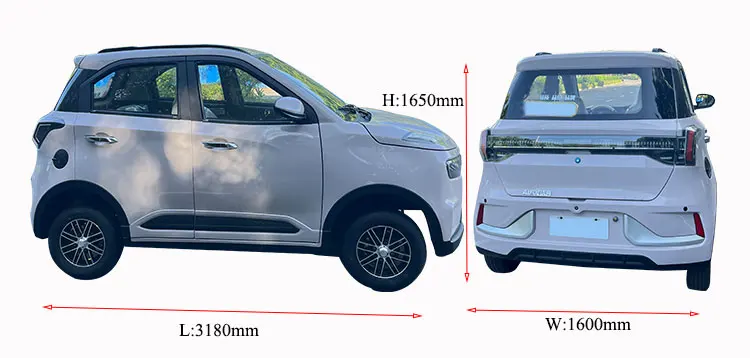 Hot Sale New Energy Adult Four Wheel Mini Electric Small Car Made In China with cheap price  electric rickshaw